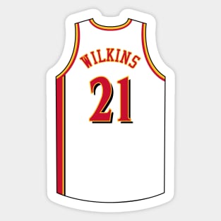 Dominique Wilkins Atlanta Jersey Qiangy Sticker